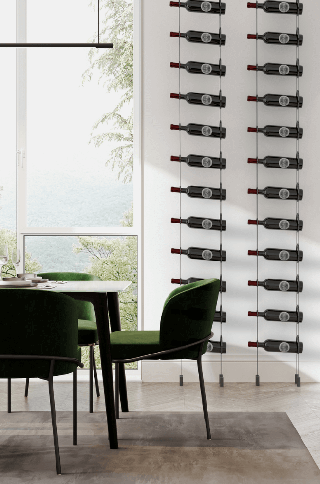 Modern wine rack in kitchen design - Genuwine Cellars Shop