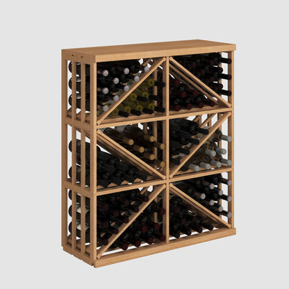 Elite Kit Rack Half-Height Double Diamond Bin Modular Wine Rack - Genuwine Cellars Shop