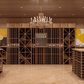 traditional wine cellar with Elite Kit Rack 7ft Filler Strip and wooden wine racks