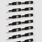Label Line Silver Double Bottle Width cable wine rack by Genuwine Cellars